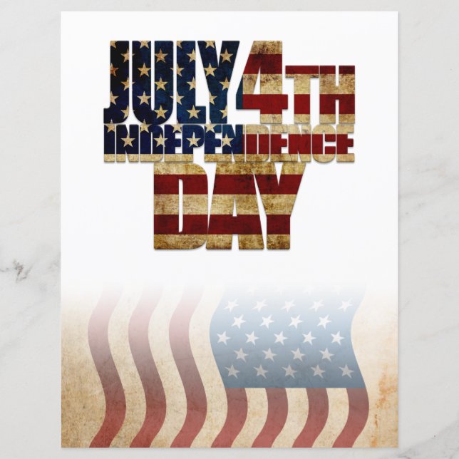 Patriotic July 4th Flag Design (Front)