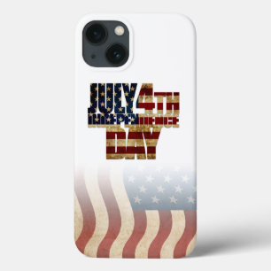 Patriotic July 4th Flag Design iPhone 13 Case