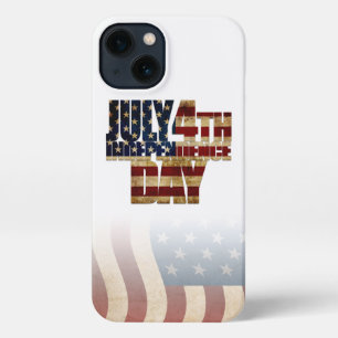 Patriotic July 4th Flag Design iPhone 13 Case