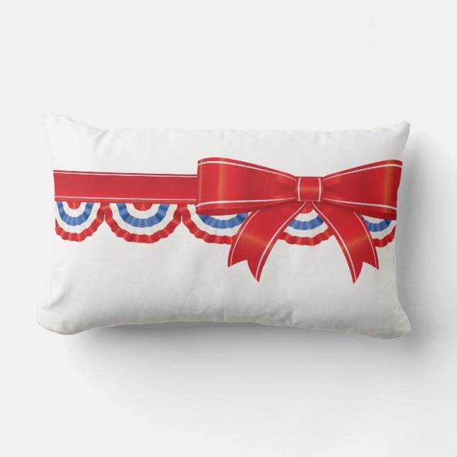 Patriotic July 4th Throw Pillow (Front)
