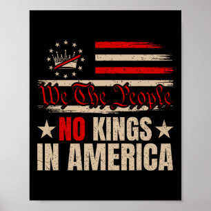 Patriotic June 14 No Kings In America 1776 Design Poster