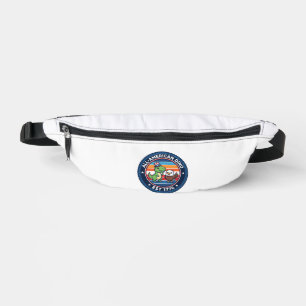Patriotic Kawaii Dinosaur All-american DINO EST 17 Bum Bags