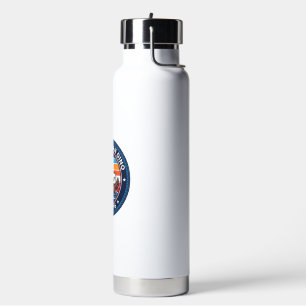 Patriotic Kawaii Dinosaur All-american DINO EST 17 Water Bottle