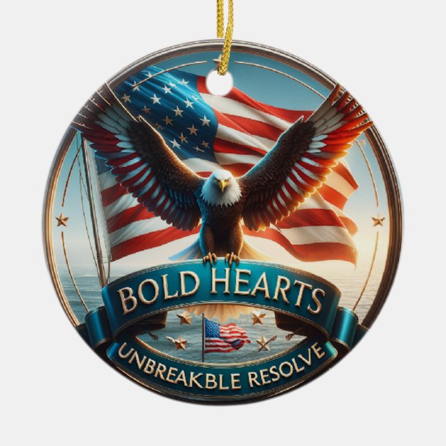Patriotic Keepsake Ornament (Front)