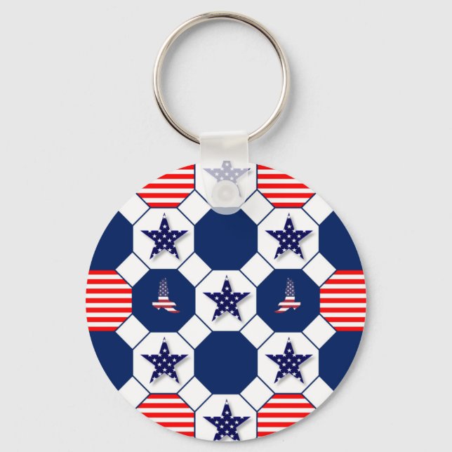 Patriotic Key Ring (Front)