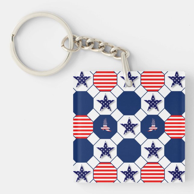 Patriotic Key Ring (Front)