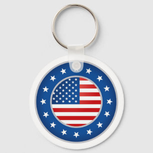 Patriotic Keychain