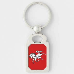 Patriotic keychain with Flag of Kent County