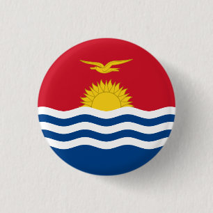 Patriotic Kiribati Flag 3 Cm Round Badge