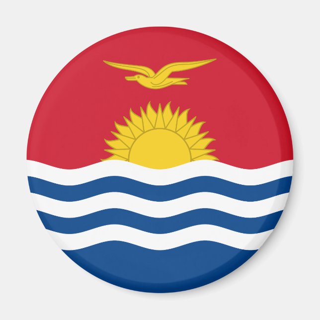Patriotic Kiribati Flag Magnet (Front)