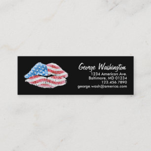 Patriotic Kiss Mini Business Card