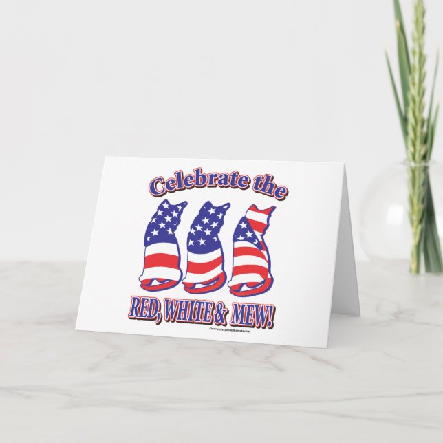 Patriotic Kitty Cats Card (Front)