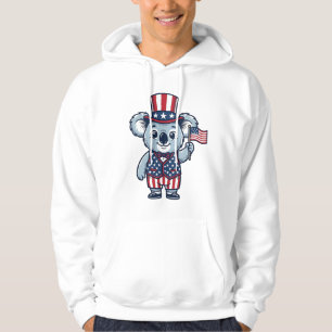 Patriotic Koala Vector Vintage Shirt Design_1