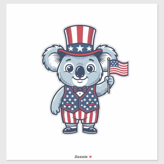 Patriotic Koala Vector Vintage Shirt Design_1 (Sheet)