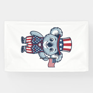 Patriotic Koala Vector Vintage Shirt Design_1 Banner