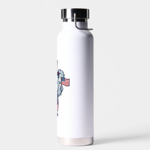Patriotic Koala Vector Vintage Shirt Design_1 Water Bottle