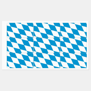 Patriotic labels with flag of Bavaria, Germany