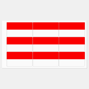 Patriotic labels with flag of Indonesia