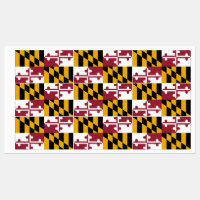 Patriotic labels with flag of Maryland State