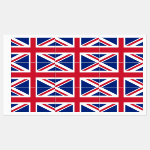 Patriotic labels with flag of United Kingdom