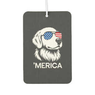 Patriotic Labrador American Flag Fourth of July Car Air Freshener