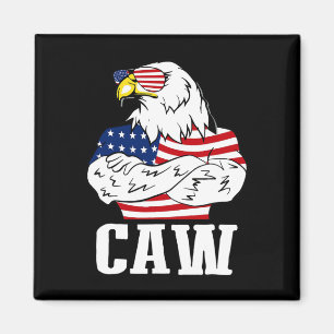Patriotic Ld Eagle Caw 4th Of July American Flag A Magnet