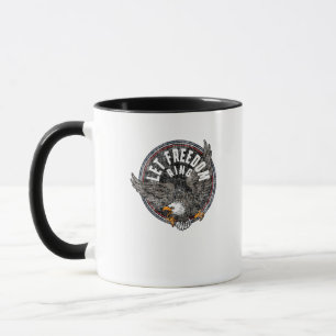 Patriotic Let Freedom Ring Vintage American Bald E Mug