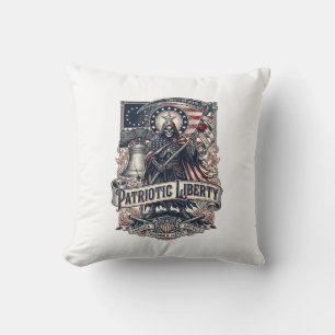 Patriotic Liberty Reaper Dark Patriot Skeleton & R Cushion