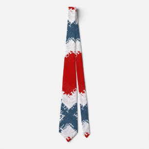Patriotic Liberty Square Red White & Blue Tie