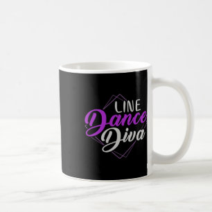 Patriotic Line Dancing Diva Women Gift Line Dance Coffee Mug