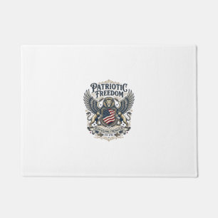 Patriotic Lion Eagle Guardian Animal Hybrid Patrio Doormat