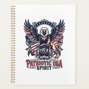 Patriotic Lion Eagle Guardian Animal Hybrid Patrio Planner
