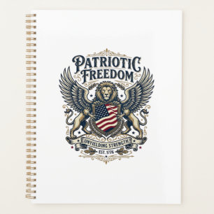 Patriotic Lion Eagle Guardian Animal Hybrid Patrio Planner