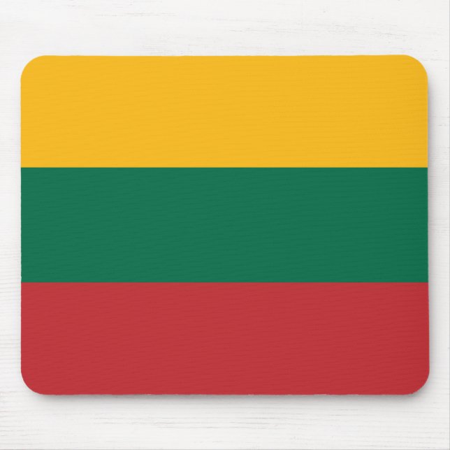 Patriotic Lithuania Flag Mouse Pad (Front)