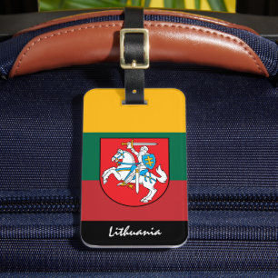 Patriotic Lithuania Luggage Tags, Lithuanian Flag Tag