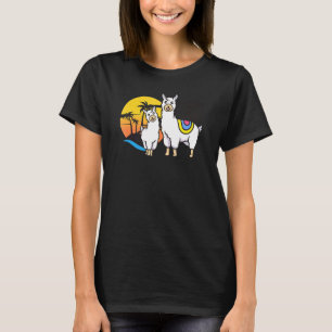 Patriotic Llama  July 4th For Men Women Animal T-Shirt