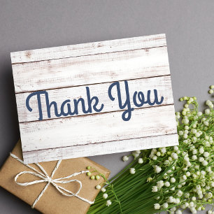 Patriotic Love II Fourth of July Wedding Thank You Card