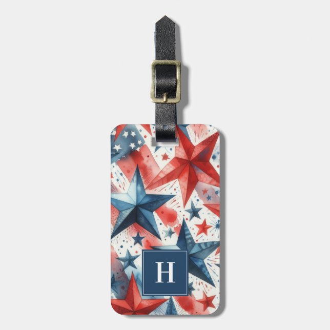 Patriotic Luggage Tags (Front Vertical)