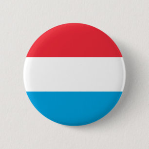 Patriotic Luxembourg Flag 6 Cm Round Badge