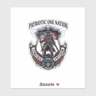 Patriotic Mad Road 1776 Warrior Zombie Apocalypse