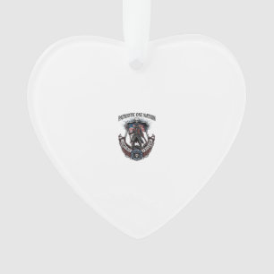 Patriotic Mad Road 1776 Warrior Zombie Apocalypse  Ornament