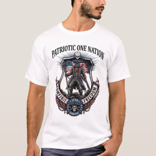 Patriotic Mad Road 1776 Warrior Zombie Apocalypse T-Shirt