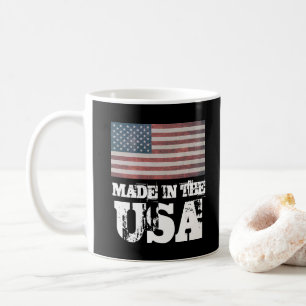 PATRIOTIC MADE IN THE USA COFFEE MUG