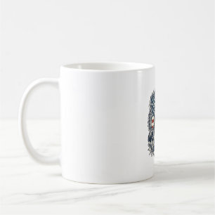 Patriotic Maine Coon Cat Coffee Mug