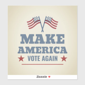 Patriotic 'Make America Vote Again' Square Sticker