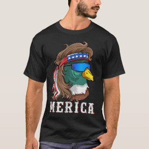 Patriotic Mallard Duck Hunting American Waterfowl T-Shirt