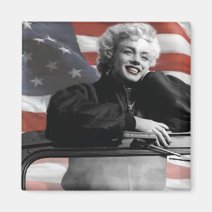 Patriotic Marilyn Magnet