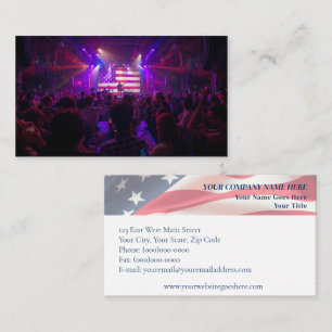Patriotic Marketing & Event Advertising Business Card
