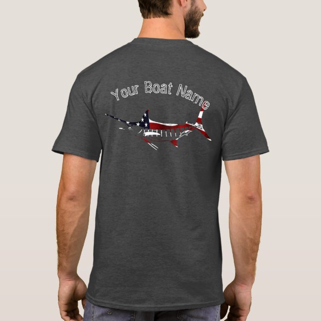Patriotic Marlin Shirt (Back)