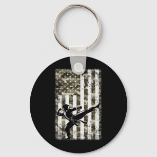 Patriotic Martial Art Camo Usa Flag 4th Of July Do Key Ring